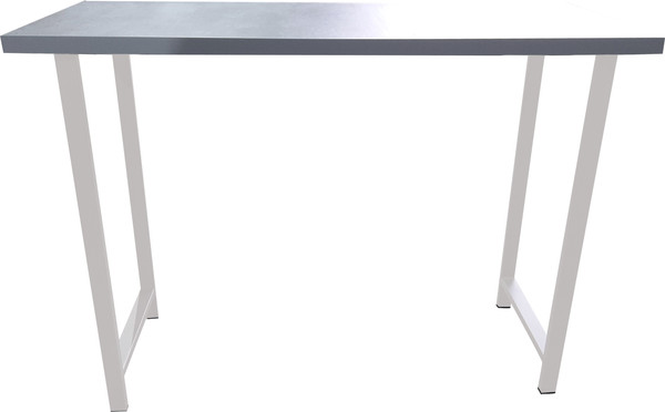 Изображение товара Консольный столик Древпром ДП1-02-04 120x50x88 М94 (бетон метрополитан/белый матовый)