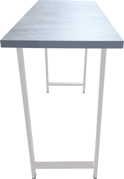 Изображение товара Консольный столик Древпром ДП1-02-04 120x50x88 М94 (бетон метрополитан/белый матовый)