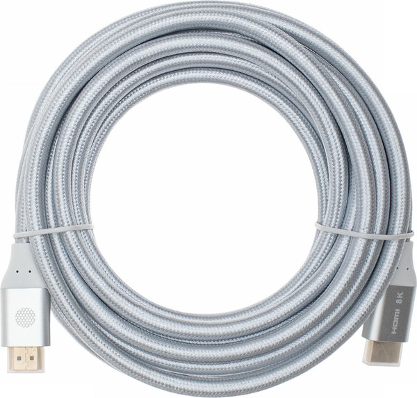 Изображение товара Кабель Cactus CS-HDMI.2.1-5 (5м, серебристый)