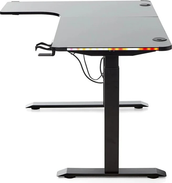 Изображение товара Геймерский стол Jiqiao H1109A левый угол (черный)