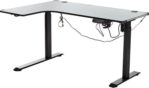 Изображение товара Геймерский стол Jiqiao H1109A левый угол (черный)