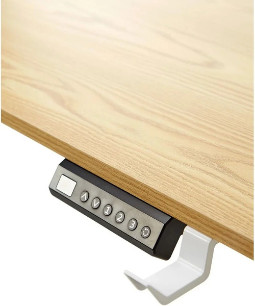 Изображение товара Геймерский стол Jiqiao Н1102 прямой (коричневый/белый)