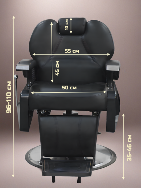 Изображение товара Кресло парикмахерское Jiqiao B1223-ПЧ (черный)