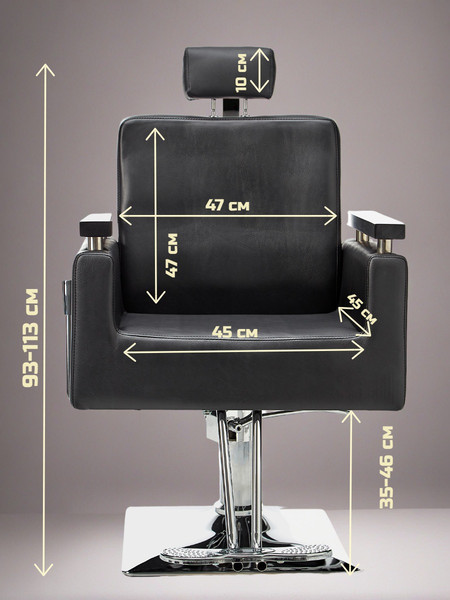 Изображение товара Кресло парикмахерское Jiqiao B1235-ПЧ (черный)