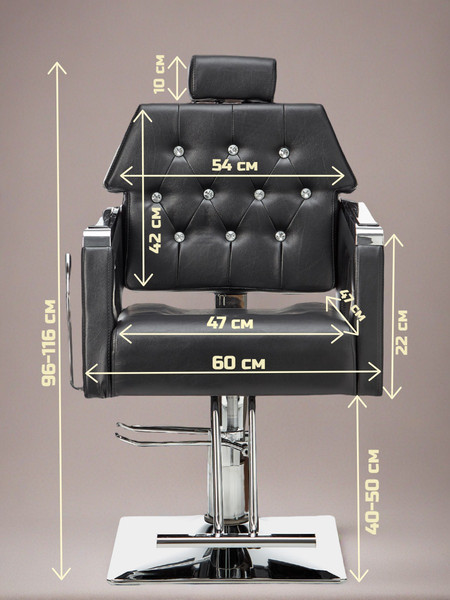 Изображение товара Кресло парикмахерское Jiqiao B1233-ПЧ (черный)