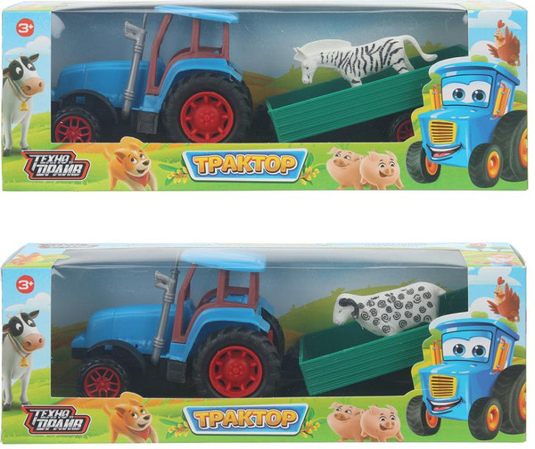 Изображение товара Трактор игрушечный Технодрайв С прицепом / 2209A0318-R1-WOD