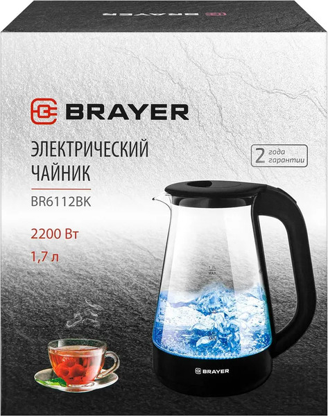 Изображение товара Электрочайник Brayer BR6112-BK