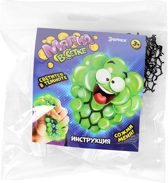 Изображение товара Набор для создания слайма Школа талантов Мялка в сетке с фосфором / 10951841