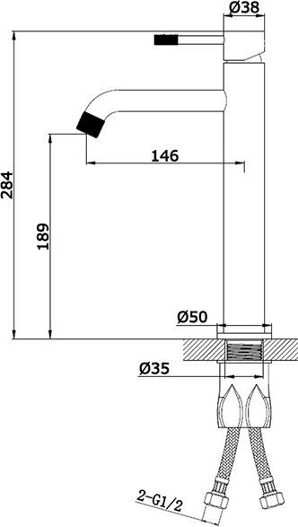 Изображение товара Смеситель Vieir V402512N