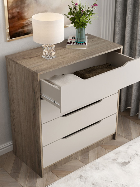 Изображение товара Комод Артём-Мебель Интерио-2 / СН 111.03 (дуб скандинавский/кашемир)