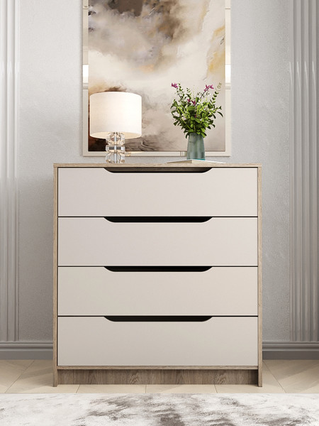 Изображение товара Комод Артём-Мебель Интерио-2 / СН 111.03 (дуб скандинавский/кашемир)