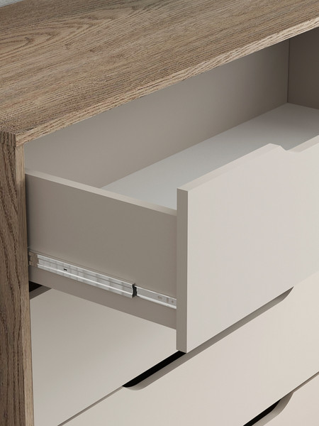 Изображение товара Комод Артём-Мебель Интерио-2 / СН 111.03 (дуб скандинавский/кашемир)