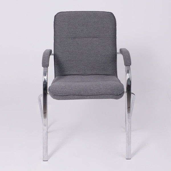 Изображение товара Стул офисный AksHome Samba AKS-1 (Leto 68 темно-серая/мягкие подлокотники)