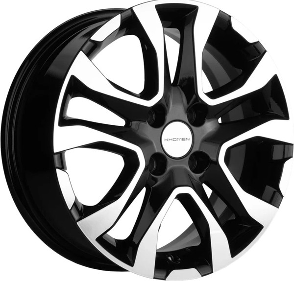 Изображение товара Литой диск Khomen KHW1503 Lada Vesta 15x6" 4x100мм DIA 60.1мм ET 50мм Black FP