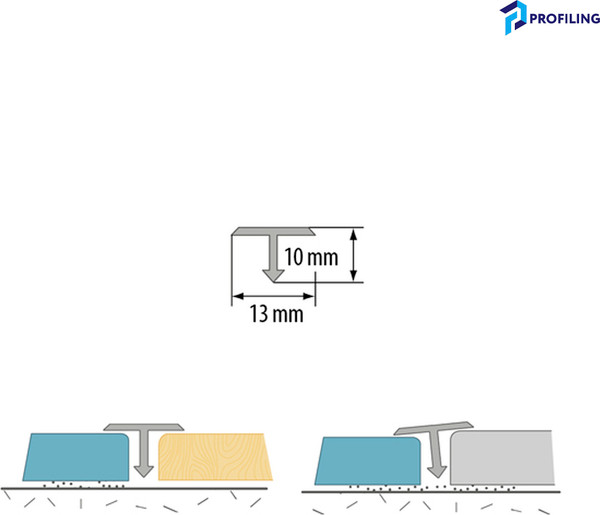 Изображение товара Порог Profiling Т-образный ПТ-13 (2.7м, серебристый)