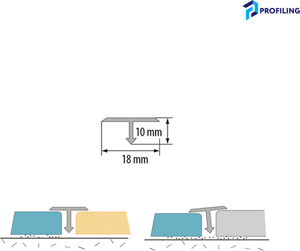 Изображение товара Порог Profiling Т-образный ПТ-18 (2.7м, серебристый)