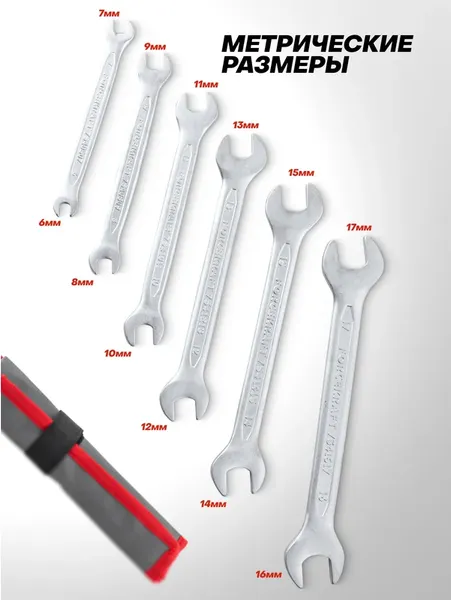 Изображение товара Набор ключей ForceKraft FK-5062P (63210)