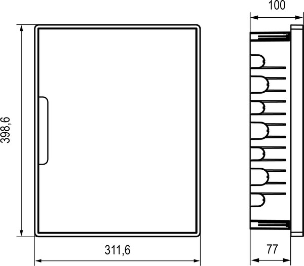 Изображение товара Бокс пластиковый DKC Frame 24M / F24B1WT