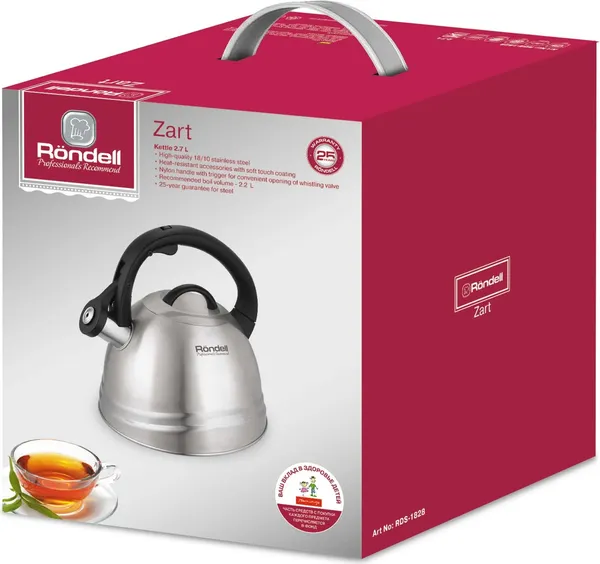 Изображение товара Чайник со свистком Rondell Zart RDS-1828