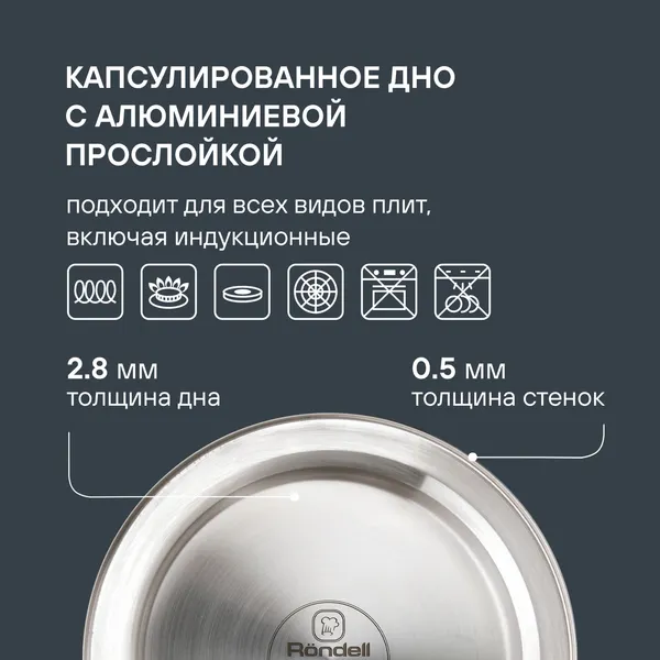 Изображение товара Чайник со свистком Rondell Zart RDS-1828