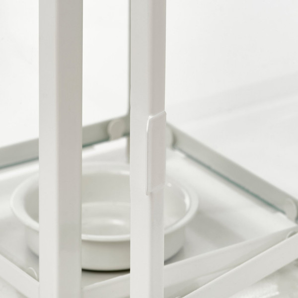 Изображение товара Подсвечник Ikea Фонарь для греющей свечи Беррби 106.088.56 (белый)