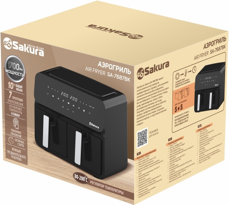 Изображение товара Аэрогриль Sakura SA-7687BK