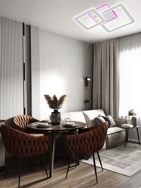 Изображение товара Люстра Aitin-Pro H7203/1+1C (белый/хром)