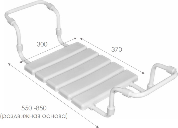 Изображение товара Сиденье для ванны Violet 170106 (белый)