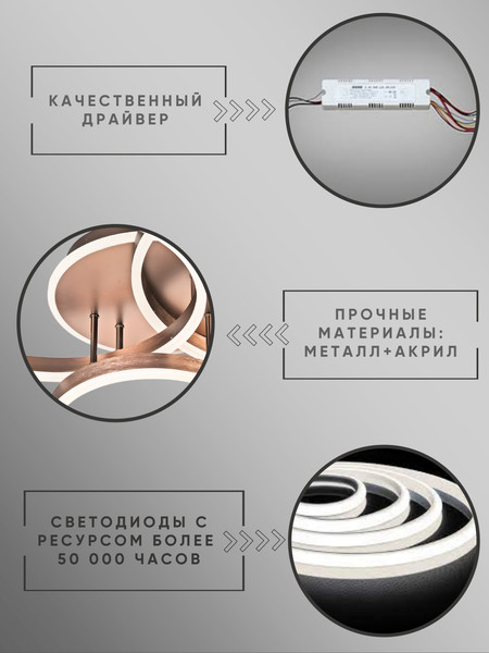 Изображение товара Люстра Aitin-Pro N5185/3 (сатин/голд)