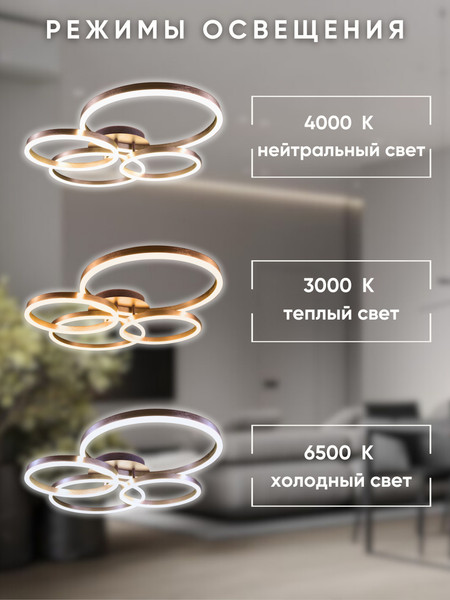 Изображение товара Люстра Aitin-Pro N5191/2+2 (сатин/голд)