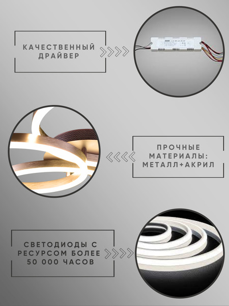 Изображение товара Люстра Aitin-Pro N5191/2+2 (сатин/голд)