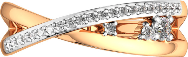 Изображение товара Кольцо из розового золота ZORKA 2101158.14K.R.ZZ (р.17, с фианитами)