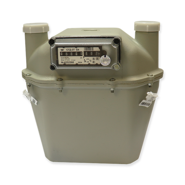 Изображение товара Счетчик газа бытовой БелОМО СГД-ЗТ-2-G4 / 8181-24 (левый)