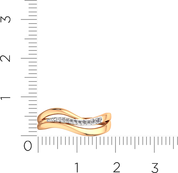 Изображение товара Кольцо из розового золота ZORKA 2101084.14K.R.ZZ (р.18.5, с фианитами)