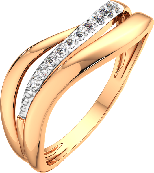 Изображение товара Кольцо из розового золота ZORKA 2101084.14K.R.ZZ (р.18.5, с фианитами)