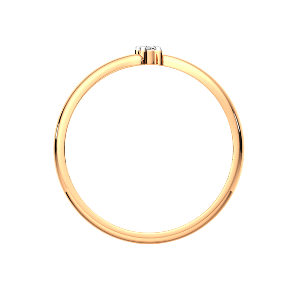 Изображение товара Кольцо помолвочное из розового золота ZORKA 2101026.14K.R.ZZ (р.15.5, с фианитом)