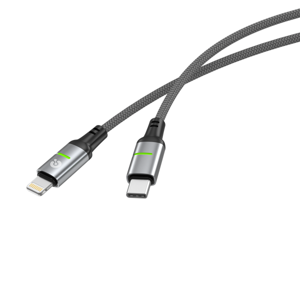 Изображение товара Кабель Atomic SparkX USB-C-Lightning / 30.419 (1.2м, серый)