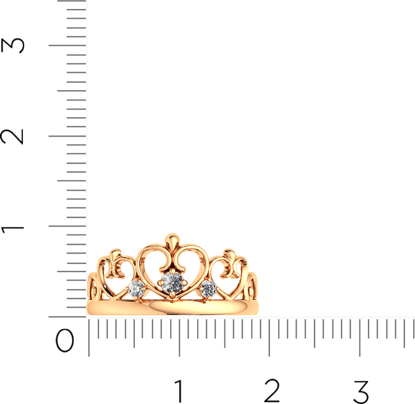 Изображение товара Кольцо из розового золота ZORKA 210505 (р.16.5, с фианитами)