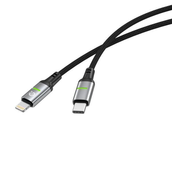 Изображение товара Кабель Atomic SparkX USB-C-Lightning / 30.418 (1.2м, черный)