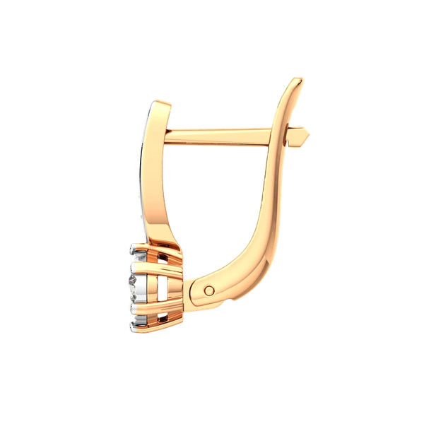 Изображение товара Серьги из комбинированного золота ZORKA 3D00130.14K.B (с бриллиантами)