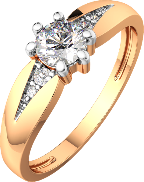 Изображение товара Кольцо из розового золота ZORKA 2101192.14K.R.ZZ (р.18, с фианитами)