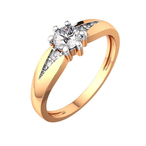 Изображение товара Кольцо из розового золота ZORKA 2101192.14K.R.ZZ (р.18, с фианитами)