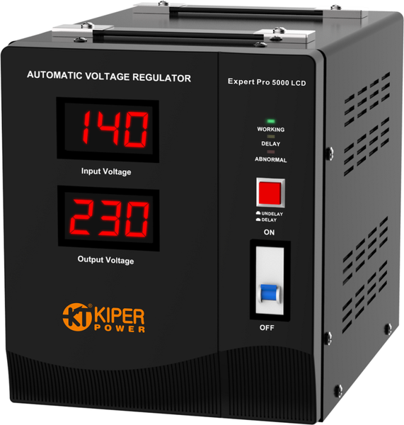 Изображение товара Стабилизатор напряжения Kiper Power Expert Pro 5000 LCD (5000VA/3000W)