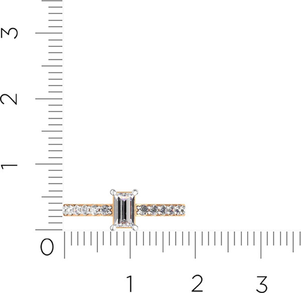 Изображение товара Кольцо из розового золота ZORKA 2101259.14K.R (р.15.5, с фианитами)