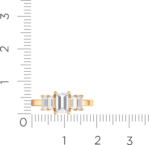 Изображение товара Кольцо из розового золота ZORKA 2101270.14K.R (р.17.5, с фианитами)