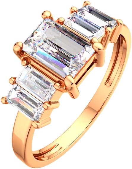 Изображение товара Кольцо из розового золота ZORKA 2101270.14K.R (р.17.5, с фианитами)