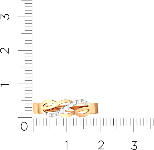 Изображение товара Кольцо из розового золота ZORKA 200024 (р.19)