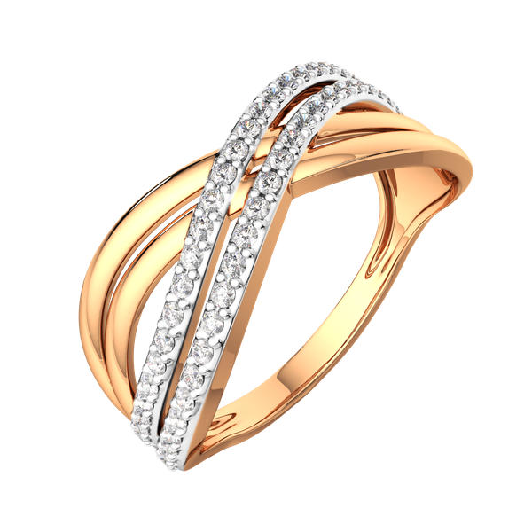 Изображение товара Кольцо из розового золота ZORKA 2101131.14K.R.ZZ (р.19, с фианитами)