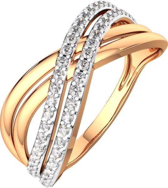 Изображение товара Кольцо из розового золота ZORKA 2101131.14K.R.ZZ (р.19, с фианитами)