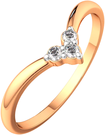 Изображение товара Кольцо из розового золота ZORKA 2101126.14K.R (р.15.5, с фианитами)